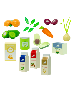 Veganersæt - træmad